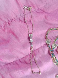 Festive Gold Tone Rhinestone Jewelry