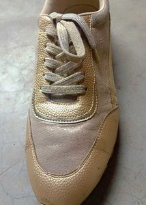 Stylish Gold Sneakers