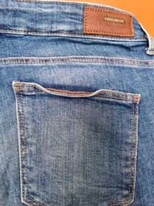 Washed Blue Distressed Jeans