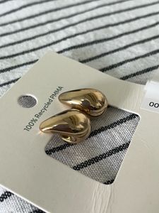 H&amp;M Chunky Dome Earrings Gold