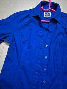 Classic Blue Button-Up Shirt