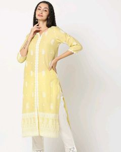 YELLOW KURTI(TRENDS)