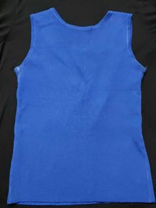 Trendy Blue Tank Top