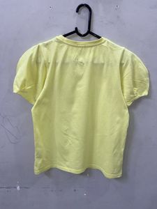 Benetton Yellow Graphic Tee