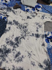 Chikankari Tie-Dye Kurta👻👻