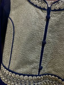 Elegant Royal Blue Ethnic Gown