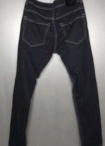 Distressed Black Denim Jeans