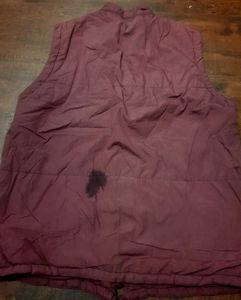 Maroon Sleeveless Jacket