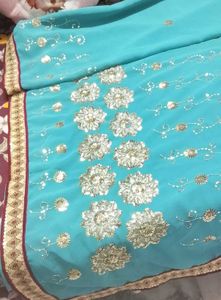 Brand new Beautiful fancy embroidery Saree