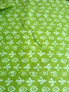Parrot Green Batik Cotton
