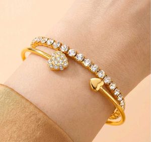 Sparkling Heart Bracelet