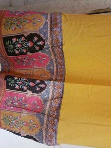 Vibrant Yellow Embroidered Kurta