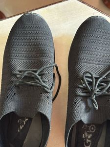 Black Knit Sneakers
