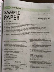 Arihant CBSE Geography Class 12 All Chapter cover