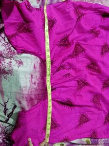 Vibrant Pink Printed nighty