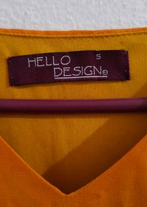 Orange Sleeveless Dress