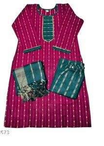 Elegant maroon& Green Kurta Set