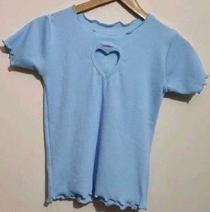 Light Blue Top For 8- 9 Year Girl