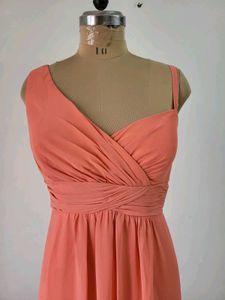 Elegant Coral Gown