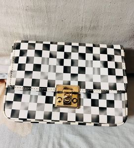 checks pattern sling back