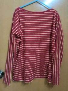 French Connection Striped Long Sleeve Top Branded