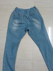 Light Wash Distressed Denim Jeans