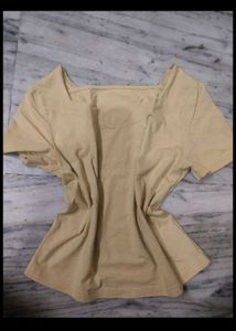 Solid Square Neck T-Shirt