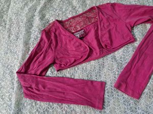 Hot Pink Embellished Bolero