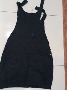 Black Knee Length Jumpsuit For Women.