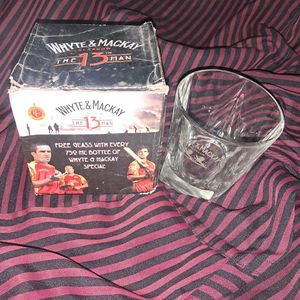 Vintage Whyte &amp; Mackay "The 13th Man" Glass