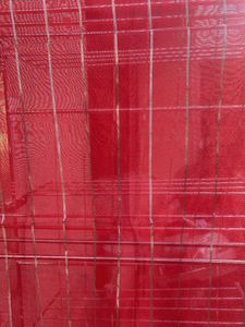 Elegant Red &amp; Gold Striped Dupatta