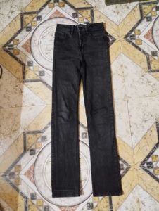 Brand New Straight Jeans- Charcoal Colour