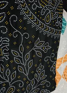 Black Bandhani dupatta