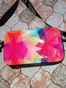 Vibrant Geometric Crossbody Bag
