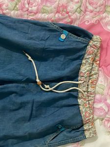 Unique Denim Pants with Fun Patches
