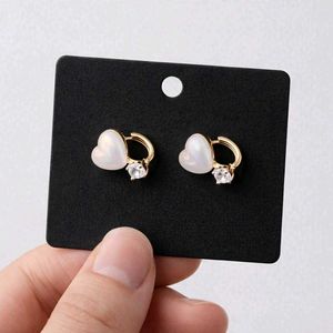 Heart Pearl &amp; Diamond Earrings