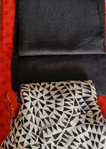 Orange Kurta Dress Material Set