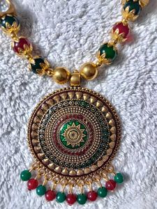 Traditional Indian Necklace &amp; Earring Set❤️