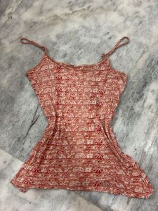 y2K Print Spaghetti Strap Top