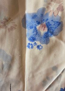 Sheer Floral Print Button-Up Shirt