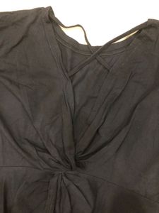 Black Open Back Top