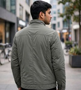 Mens Olive Green NICE Bomber Jacket | Winter