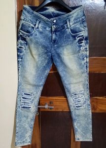 Ripped High Waisted Jeans