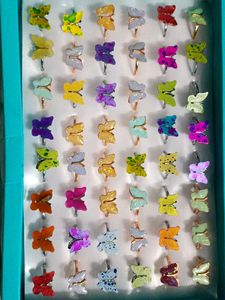 Butterfly Rings Set