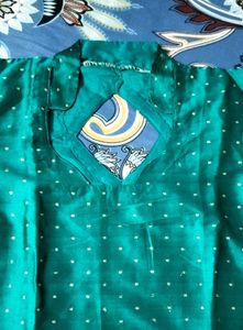 SEA GREEN SILK KURTA