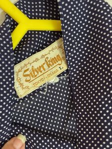 Chic Navy Polka Dot Blouse