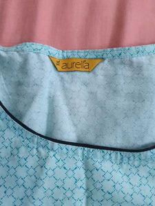 Blue Printed Kurta Aurelia XXL
