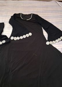 Black Embellished Abaya