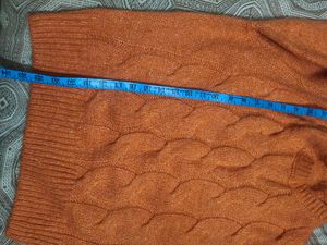 Cozy Knit Self Design Sweater in loose fit