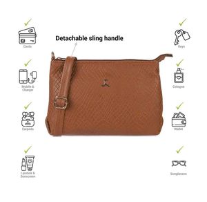 Chic Brown Croc-Embossed Shoulder Bag